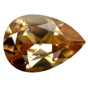 Pietra preziosa naturale zircone marrone non riscaldata taglio pera lampeggiante 2,51 ct (10 x 7 mm) - Foto 1 di 1