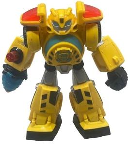 Playskool Transformers Bumble Bee Robot Figure Hasbro 10" Lights Sounds READ - Picture 1 of 8