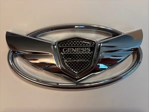 Hyundai Genesis Coupe Silver Chrome WING Sport Logo Emblem (1pc) BRAND NEW - Picture 1 of 4