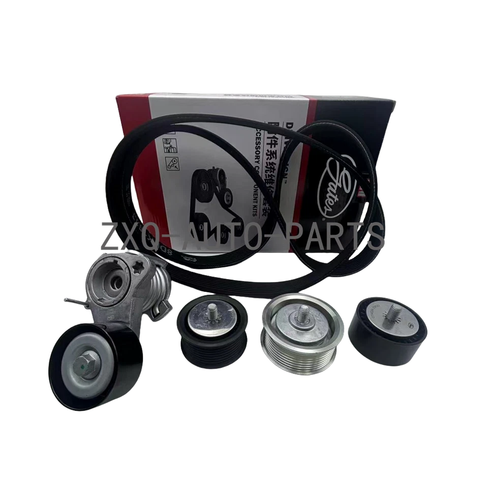 Kit de 5 polias tensoras de correia de transmissão fabricante de equipamento original conjunto de 5 para BMW 740i 740Li X6 ACC. - Imagem 1 de 4