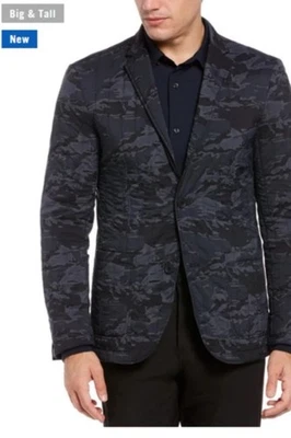 Perry Ellis Motion Big Tall Men's Quilted Reversible Jacket Size 48L Solid Camo - Image 1 of 4