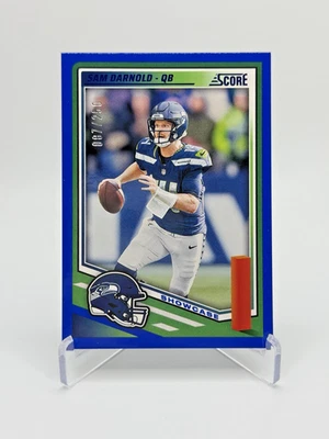2025 Score Sam Darnold #40 Showcase /250 Color Match Seattle Seahawks - Image 1 of 2