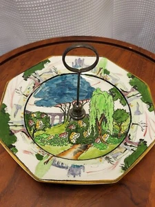 Feenschlösser Grimwades Schock auf Trent Art Deco achteckiger Teller mit Henkel - Bild 1 von 14