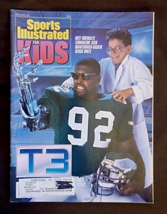 SPORTS ILLUSTRATED FOR KIDS MAGAZINE (DECEMBER 1991) w/UNCUT CARD SHEET LEGENDS