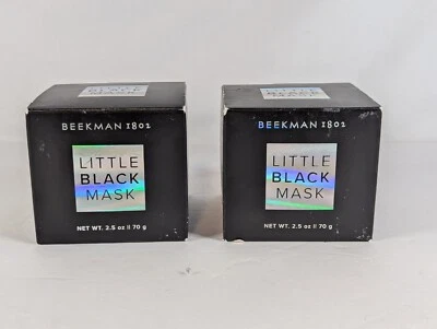 BEEKMAN 1802 Pequeña Máscara Negra Leche de Cabra Milagro 2.5 OZ 70 G LOTE DE 2 Foto 1 de 4