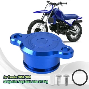 For Yamaha PW50 PW80 Motorcycle CNC Oil Injection Pump Delete Block Off Plug - Picture 1 of 10