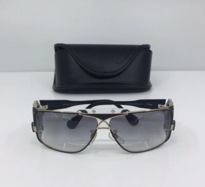 Nuevas gafas de sol Cazal 955 - M. 955 Col. 302 negras y doradas 63-11-120 mm hechas en Alemania Foto 1 de 4