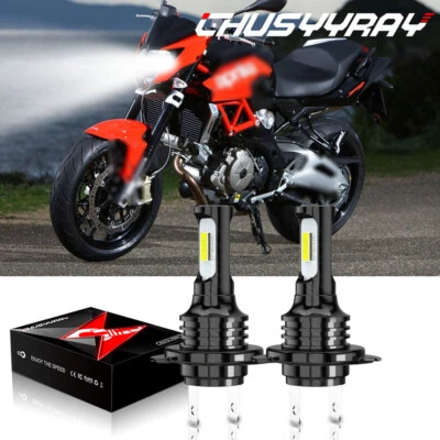 Faro de moto para Aprilia Shiver 750 900 haz alto/bajo 6000K bombillas blancas Foto 1 de 4