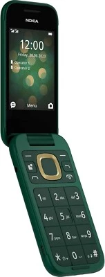 Nokia 2660 4G Dual Sim Dual Display Flip Feature Phone Flip Green Unlocked