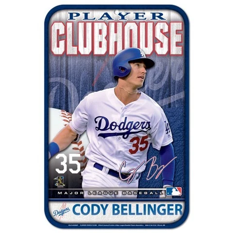 CODY BELLINGER LOS ANGELES DODGERS CLUBHOUSE 11"X17" PLASTIC SIGN DURABLE POSTER Cover