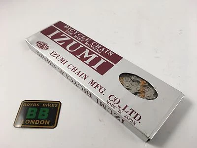 CADENA Bicicleta Plata IZUMI Japón 1/8" 116L - BMX Old School  Foto 1 de 4