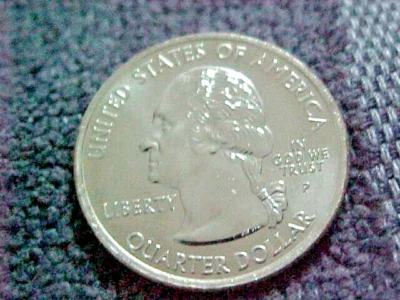 2008 P ALASKA QUARTER FROM MINT ROLL BU - Image 1 of 2