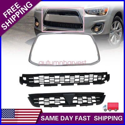 Rejilla delantera con marco envolvente para Mitsubishi Outlander Sport 2013-2015 Foto 1 de 4