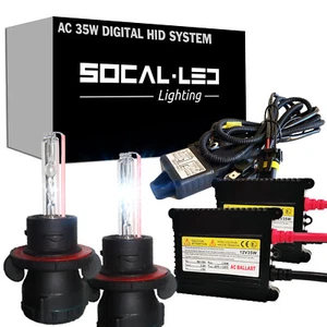 SOCAL-LED AC 35W H13 9008 HID BI-XENON Kit Super Bright Dual Beam Headlight Bulb - Picture 1 of 8