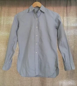 Vintage Chambray Shirt Eaton Made 50s Work Shirt Women Size PXS - Picture 1 of 7
