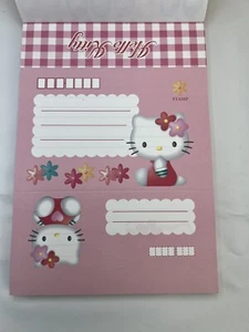 Bloc de notas con letras retro Sanrio Hello Kitty Showa 1999 vintage con pegatinas Japón - Imagen 1 de 12