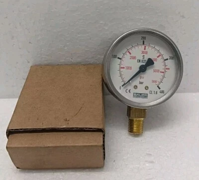 Manómetro compresor Bauer Bauer N4101 400 bar 5800 psi entrega gratuita Foto 1 de 3