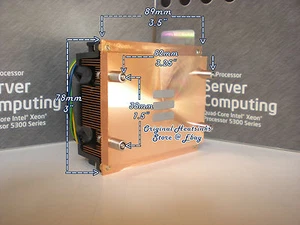 Intel Heatsink Fan For Xeon 5170 5180 5160 Socket J LGA771 CPU-Processor - New - Picture 1 of 4