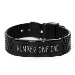 Dad Bracelet from Daughter, Number One Dad Bracelet, Fathers Day Bracelet, Chris - Picture 1 of 1