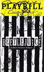 Beetlejuice Cast SIGNED Playbill by Alex Brightman Sophia Anne Caruso COA - Imagen 1 de 1