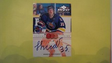 1999 00 Upper Deck MVP Stanley Cup Edition Denis Shvidki Autograph 