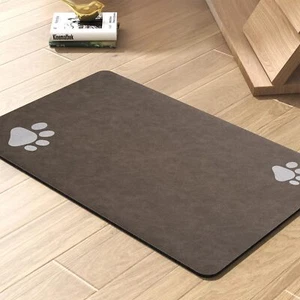 Pet Feeding Mat-Absorbent Dog Mat for Food and Water Bowl-No Stains Quick Dry - Picture 1 of 22