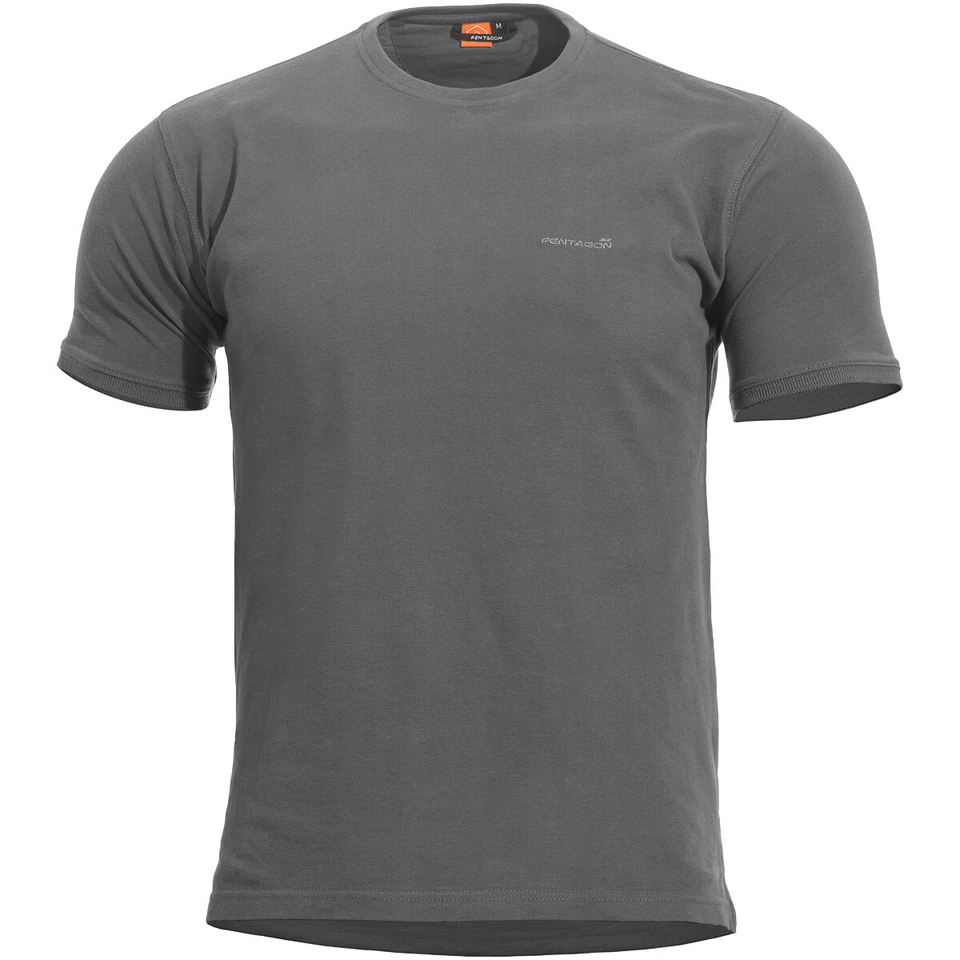 Camisa Polo Pentágono Levantes Cuello Redondo Para Hombre Correr Caza Táctico Lobo Gris Foto 1 de 1