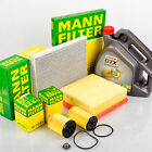 Mann-Filter Filtersatz + 4L Castrol Gtx Ultra Clean 10W40 Für Corsa D 1.0 -1.4