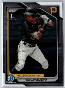 2024 BOWMAN CHROME PROSPECTS ESTUAR SUERO PITTSBURGH PIRATES #BCP-63 - Picture 1 of 2