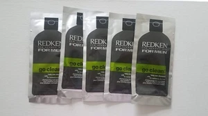 Redken for Men ~ GO CLEAN SHAMPOO PACKUNGEN ~10ml/0.35 oz pro Stück (5 Packungen) - Bild 1 von 1