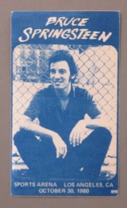Bruce Springsteen backstage pass satin cloth sticker Los Angeles 10/30/80 OTTO ! - Picture 1 of 1
