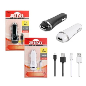 For Boost Mobile LG Stylo 3 / LS777 Car Charger Heavy Duty Rapid 2.1A Micro USB - Picture 1 of 5