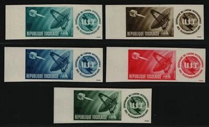 Togo 1965 - Mi-Nr. 457-461 B ** - MNH - UIT - Imagen 1 de 2