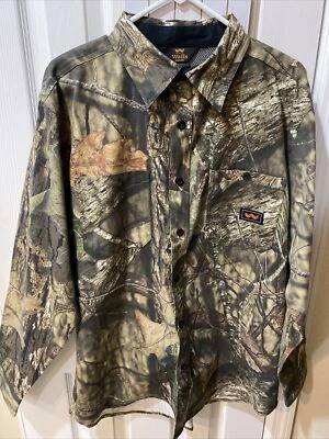 Walls Mossy Oak Men's Long Sleeve Hunting Shirt Size Large Vented NWT - Image 1 of 4