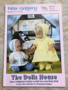 Peter Gregory The Dolls House Knit Pattern Book for baby  889.1.37 AK22 - Picture 1 of 9