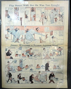 LITTLE NEMO SUNDAY Color Strip 9/1/1912 WINSOR McCAY Flip Meant Well, Too Rough - Picture 1 of 3