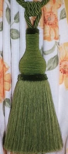 Große QUASTE/Raffhalter "Cotogna"/viele Fb./LANDHAUSSTIL/Handmade in GERMANY! - Picture 1 of 7