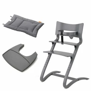 Leander Stuhl grau + Bügel grau + Tablett grau + Kissen cool grey ! NEU ! - Bild 1 von 10