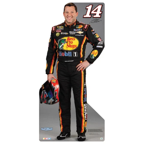 TONY STEWART #14 NASCAR Auto Racing CARDBOARD CUTOUT Standup Standee Poster F/S Cover