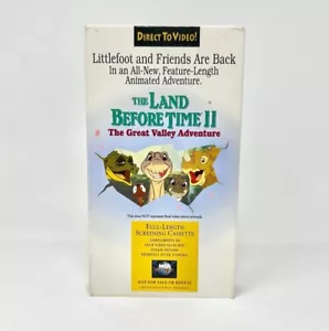 Vintage VHS Land Before Time II Great Valley Adventure Screener Promo Very Rare - Picture 1 of 12