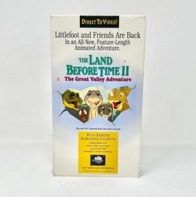 Vintage VHS Land Before Time II Great Valley Adventure Screener Promo Very Rare - Image 1 of 4