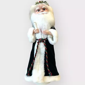 Vestido verde Telco Santa Claus Motionette 1990 Navidad 16"" música iluminada - Imagen 1 de 17