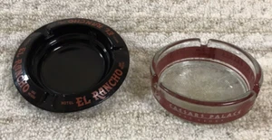 Vintage Las Vegas Hotel Casino Glass Ashtrays (2), Caesar's Palace, El Rancho - Picture 1 of 8