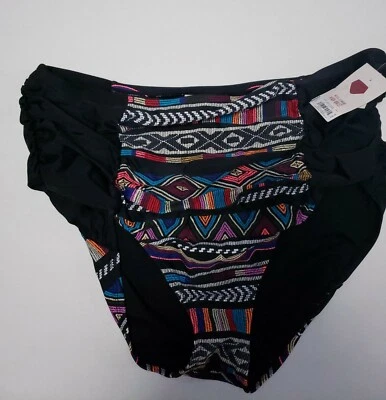 Купальник SO American Heritage женский подростковый 1X собранный в рюш низ геометрический  - Изображение 1 из 3