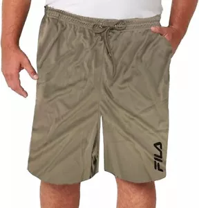 Fila pantaloncino uomo pantaloncino in jersey grande e alto performante marrone nero - Foto 1 di 3