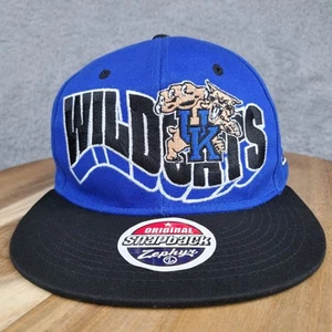 Vintage Kentucky Wildcats Hat Cap Snap Back Blue Black Zephyr Blockhead NCAA Men - Picture 1 of 9