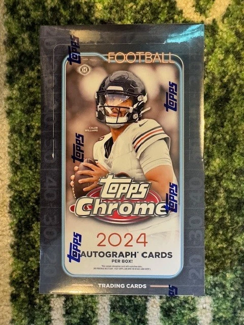 2024 Topps Chrome Football Hobby Box (12 Packs)