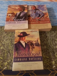 LAURAINE SNELLING - LOT OF 3 TRADE PAPERBACK BOOKS - PEARL, OPAL, AMETHYST, - Foto 1 di 2