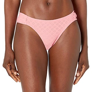 Jessica Simpson Women's Solid Eyelet Bikini Bottom Size Medium New - Picture 1 of 4