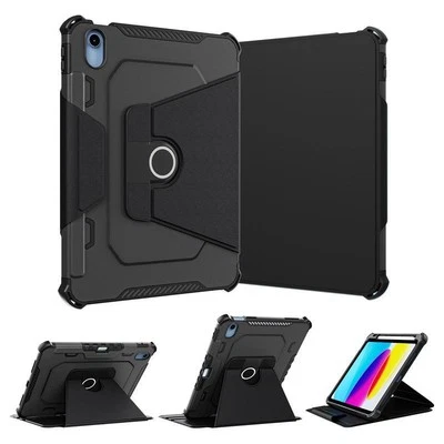 Leather 360 Rotating Smart Case Cover For iPad 10th  9 8 7 Air 2 4th 5th Pro 11 - Image 1 of 4